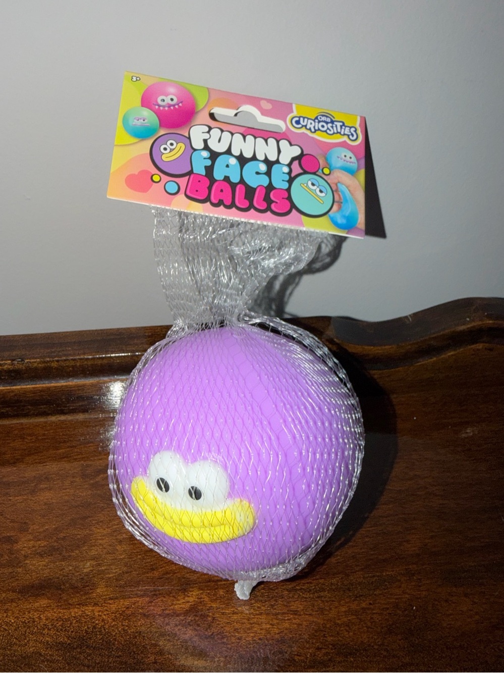 Funny Face Balls by Orb Curiosities - squishy stress toy - Purple